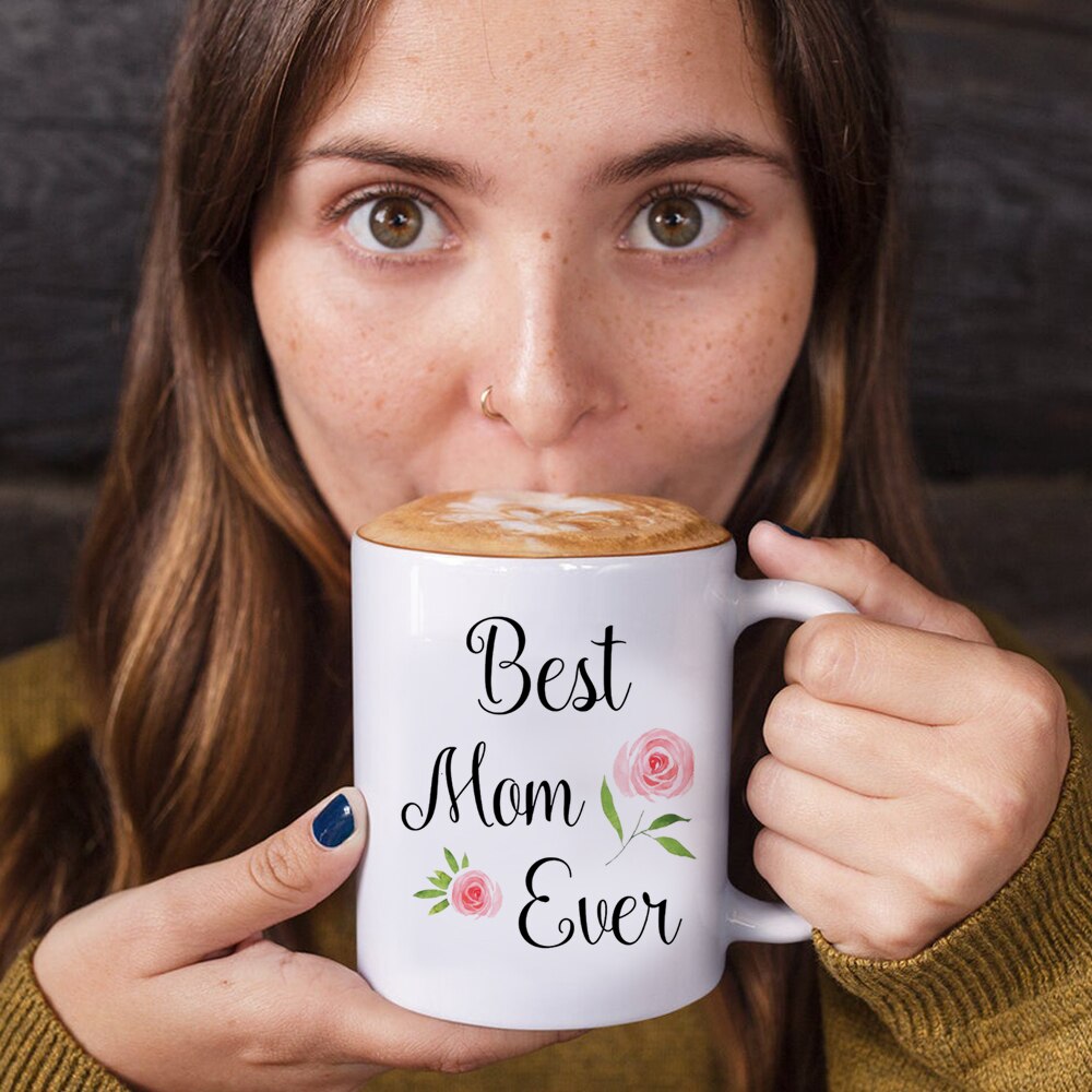 Best Mom Ever Ceramic Coffee Mug 350ml Mother Day Mom Mama Cup Travel Mug and Cup