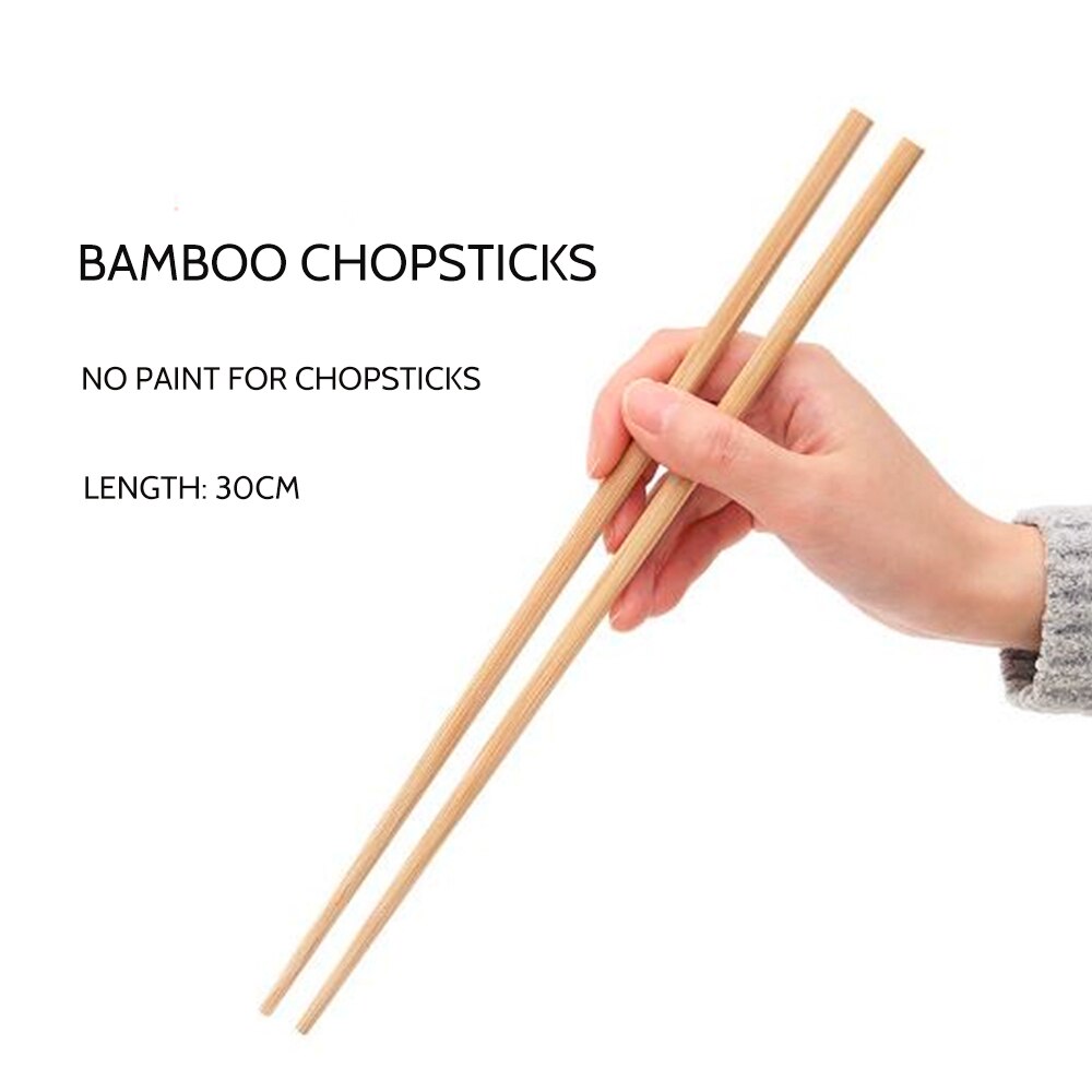 5 pairs Super Long Chopsticks Wooden Chopsticks Cook Noodles Deep Fried Pot Chinese Style Food Sticks Kitchen Special Tools: 30cm