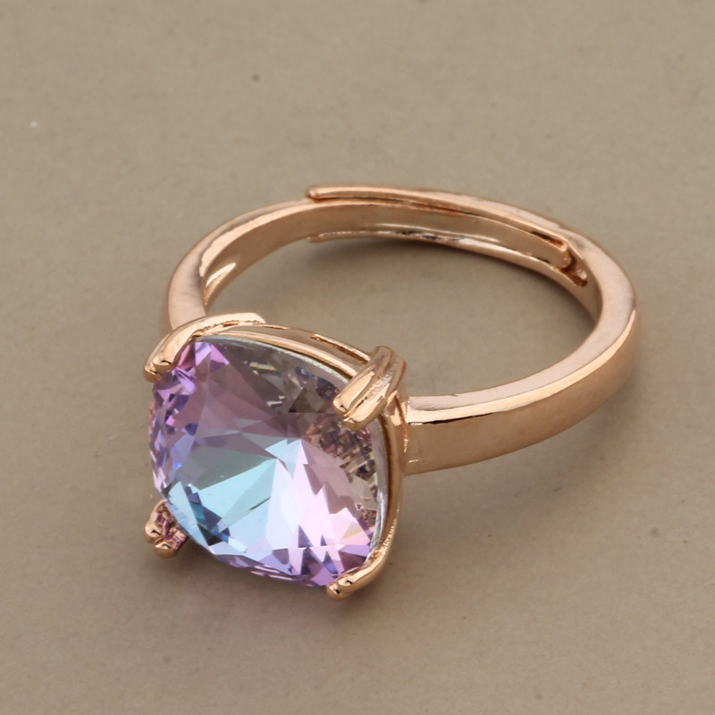 Anillos de lujo con forma cuadrada para mujer, joyería de clásico, joya para , anillo de boda, de joyería Vintage, 2022: Gris