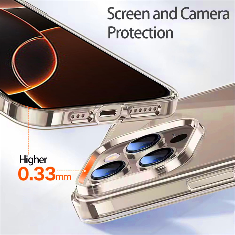 Transparent Phone Case For iPhone 16 13 12 11 Pro Max Mini TPU Clear Cases For iPhone 15 14 Pro XS Max 16 8 7 Plus XR X Cover