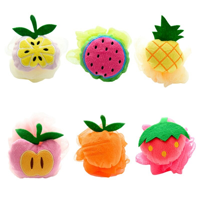 Kinderen Bad Bal Fruit Vorm Zuigeling Verpleging Benodigdheden Bad Bloem Baby Meisjes Jongens Bad Vegen Zacht Grote Schuimende Ballen