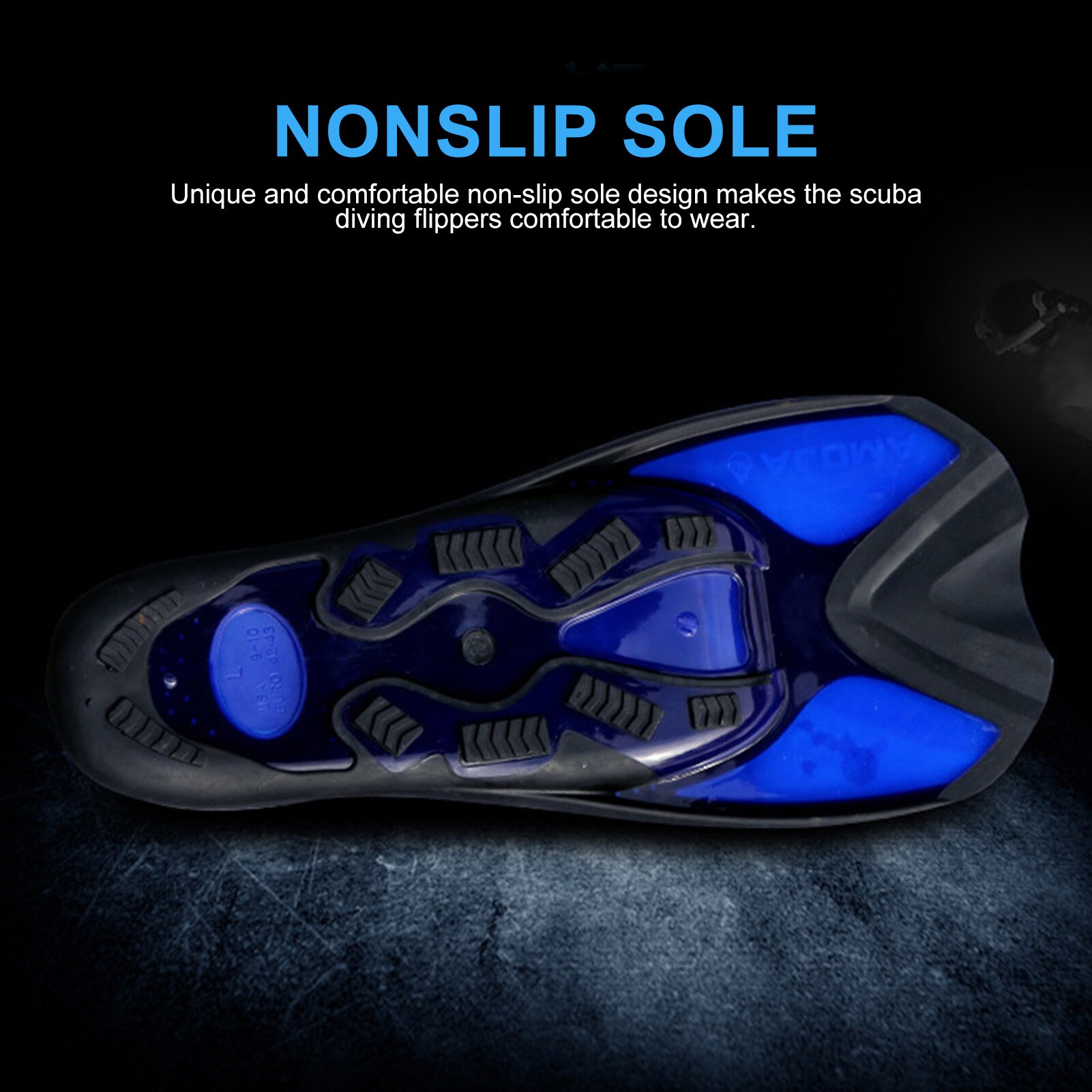 Swim Fins Snorkeling Fins Scuba Diving Flippers Portable Nonslip Diving Fins Beginner Water Sports Equipment For Adults Kids