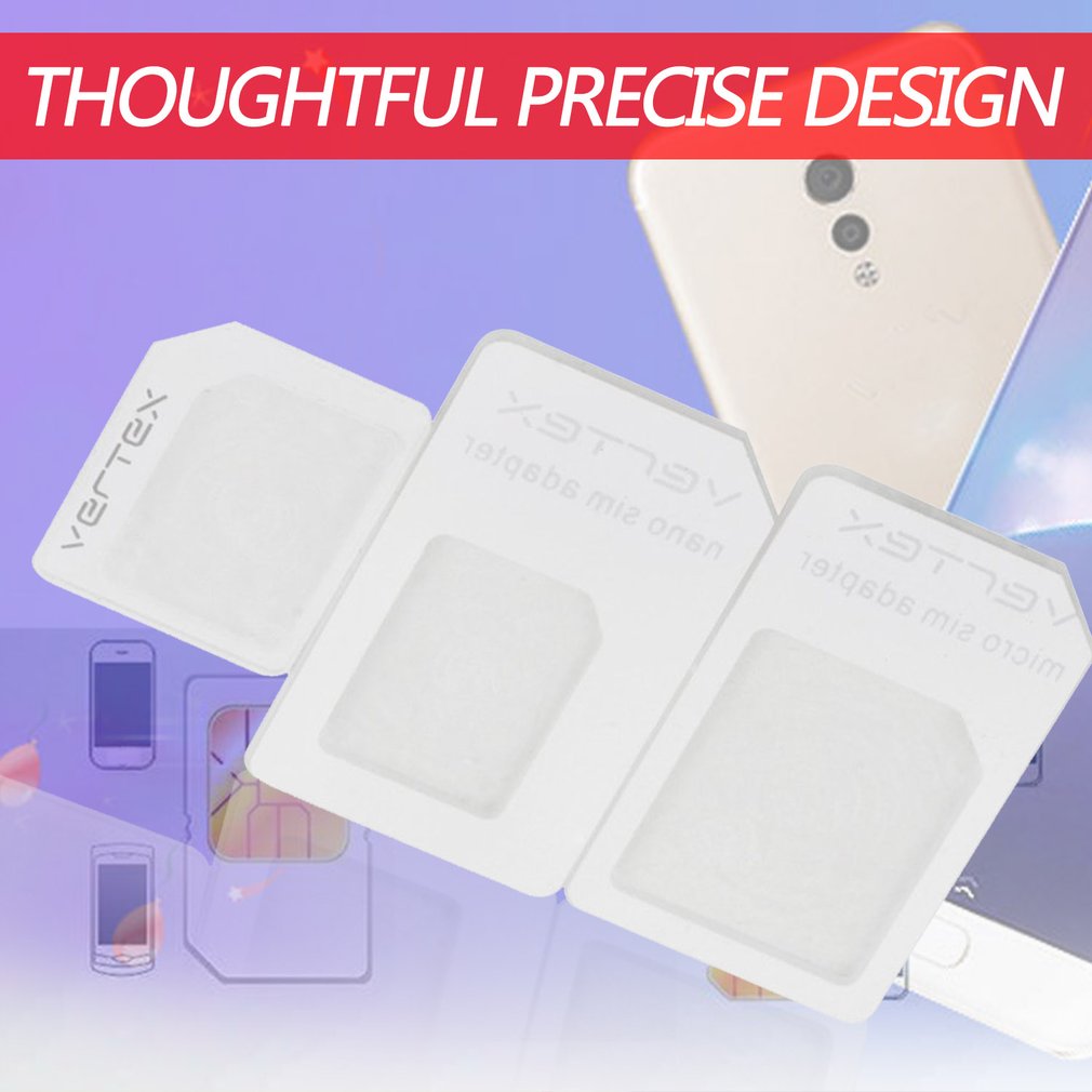 3 stuks voor nano sim voor micro standaard kaart adapter lade houder adapters voor iphone 5 gratis /