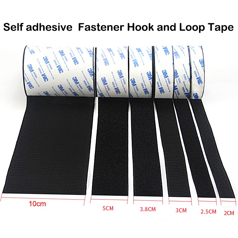 3M Velcros Adhesive Fastener Type 400/25.4mm Width Dual Lock SJ3551 Black VHB Mushroom Transparent Fastener Tape 5meter