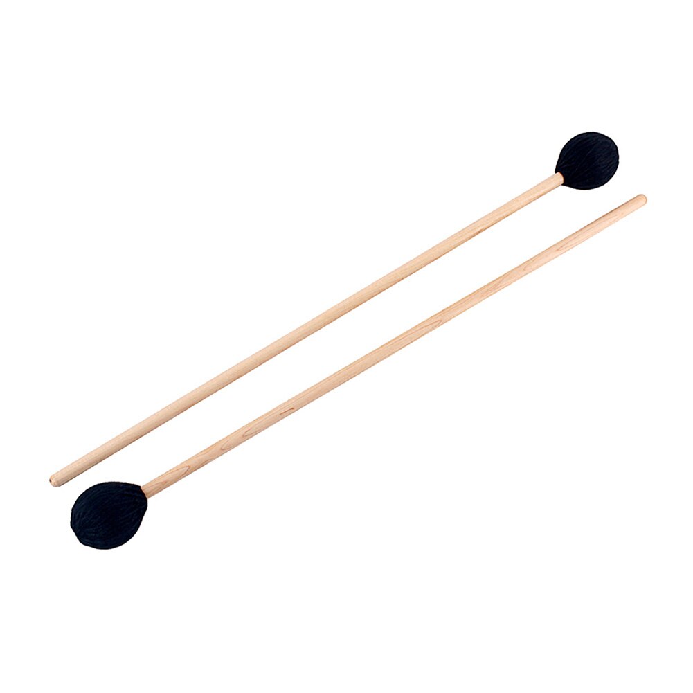 Varillas de tambor de madera de cabeza suave, accesorios de instrumentos de percusión, accesorio de equipo de música, 1 par