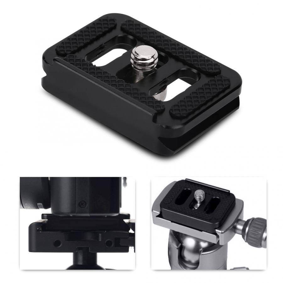 Mini Portable Camera Plate Quick Release Plate Camera Mount Tackle Photography Accessory for Sirui Ty-c10 T005 / T-025