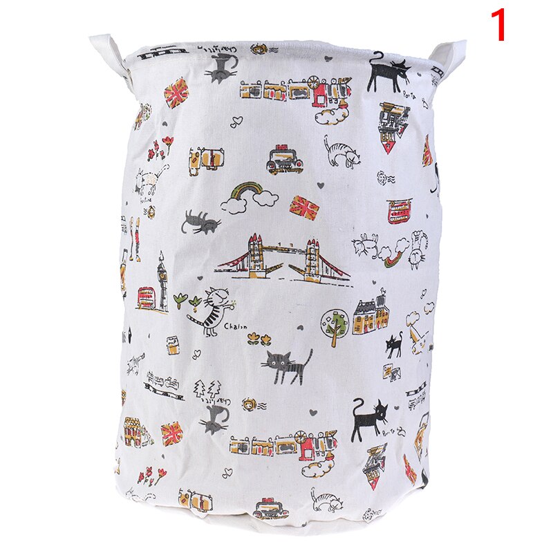 Corbeille à jouets pliable avec grande capacité, divers modèles, cygne rose, chat, dinosaure, boîte de rangement pour la maison, panier à linge , 35x40: N1