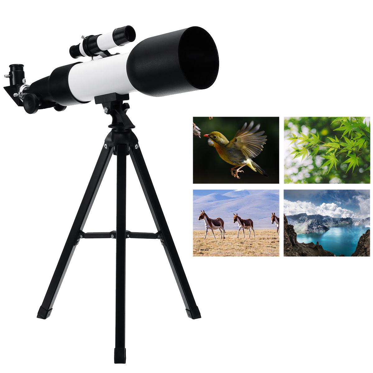 360X60Mm 90X Zoom Refractor Monoculaire Telescoop Optische Glas Professionele Astronomische Nachtzicht Telescop Met Statief
