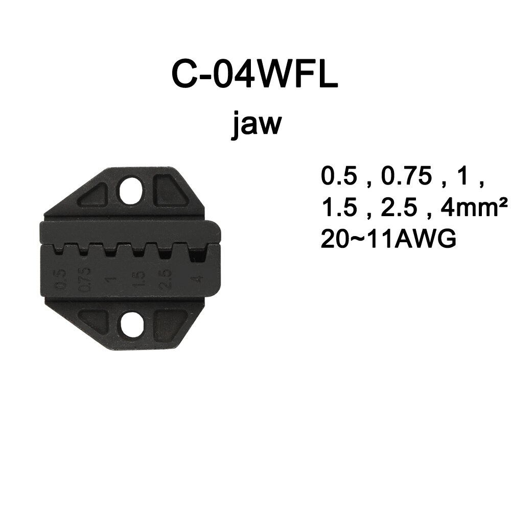 C04WFL C05H C02 C03B C03C C03D C04WF C02H C02H1 Die Sets for C CRIMPING PILER die sets plier modules jaws: C04WFL