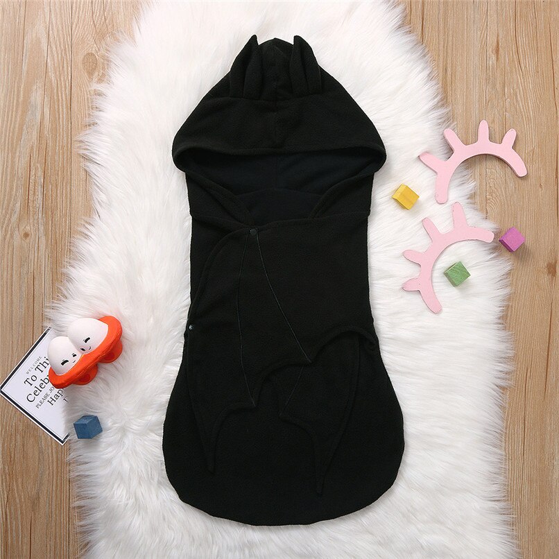 Pasgeboren Baby Slaap Winter Warme Slaapzakken Halloween Cartoon Bat