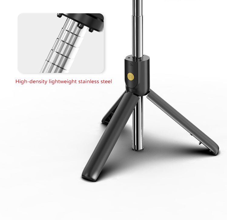 3 In 1 Wireless Bluetooth Selfie Stick for iphone/Android Foldable Handheld Monopod Shutter Remote Extendable Mini Tripod