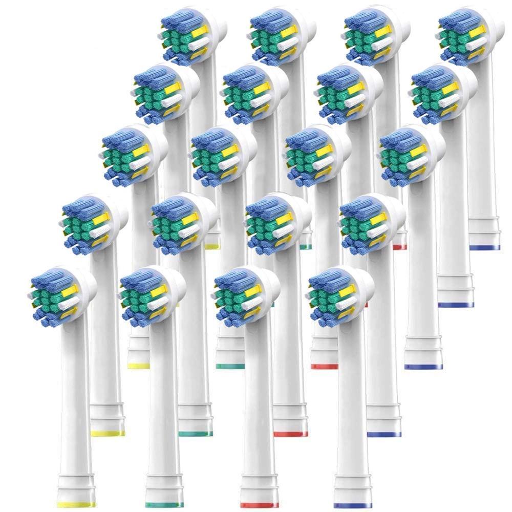 20Pcs Floss Action Professionele Elektrische Tandenborstel Heads Voor Oral-B 500/600/1000/2000/2500/3000/7000/8000/9600/8000