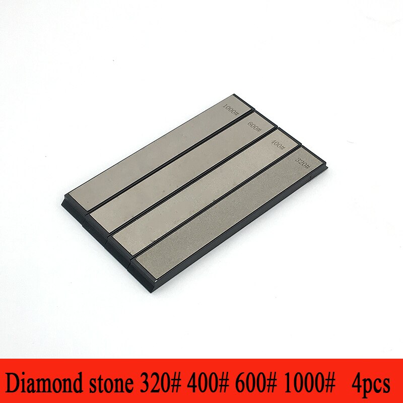 Diamant schärfen stein schleifstein Küche bar messer spitzer Schere Razor Whetstone Poliert leder anspitzer: 320 400 600 1000