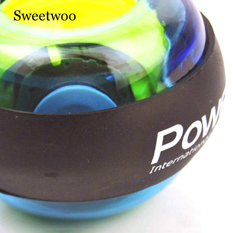 Led handled boll tränare relax gyroskop boll muskel kraft boll gyro arm tränare förstärkare fitness utrustning