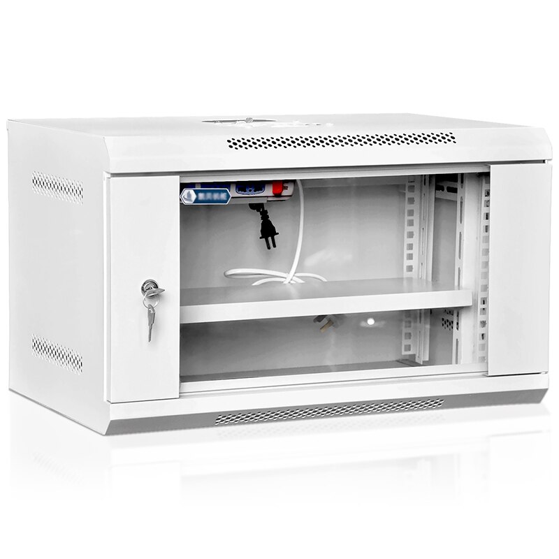 6u Network Cabinet Switch Cabinet Monitor cold-rolled steel 19-inch wall-mounted cabinet 220v 1pc