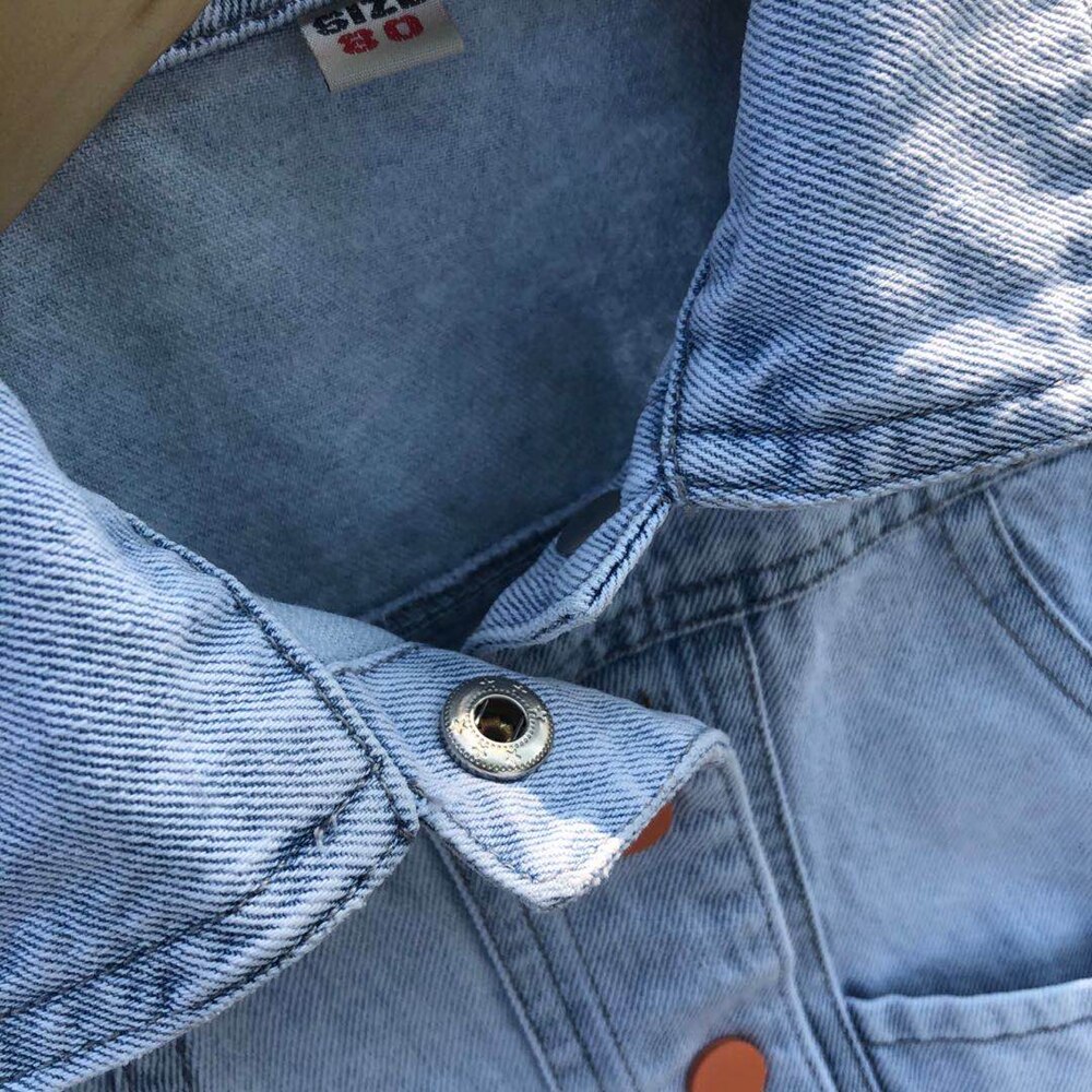 1-8T Baby Westen Jungen Mädchen Jeans Baby Jacke Denim Weste Oberbekleidung freundlicher Kleidung Frühling Herbst Kleidung freundlicher weste Spitzen