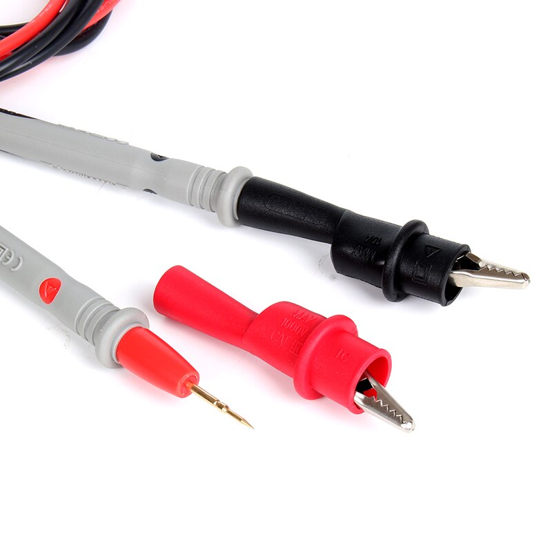 2 st/set isolerad testledningsmätare alligatorklämma multimeter sond krokodilklämma !
