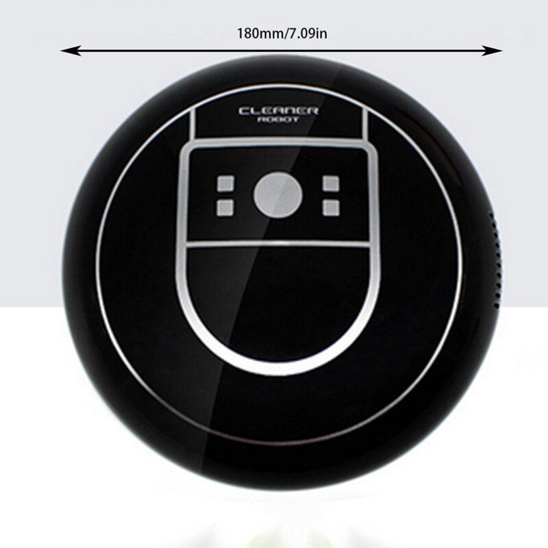 Hem auto rengöring robot mikrofiber smart robot mopp golv hörn dammrenare er dammsugare usb laddning svart