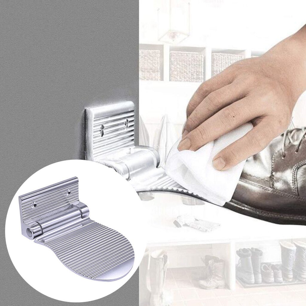 Shower Step- Aluminum Alloy Bathroom Foot Rest Shower Shaving Foot Rest Step Shower Step Leg Aid for Home Hotel Bathroom Use