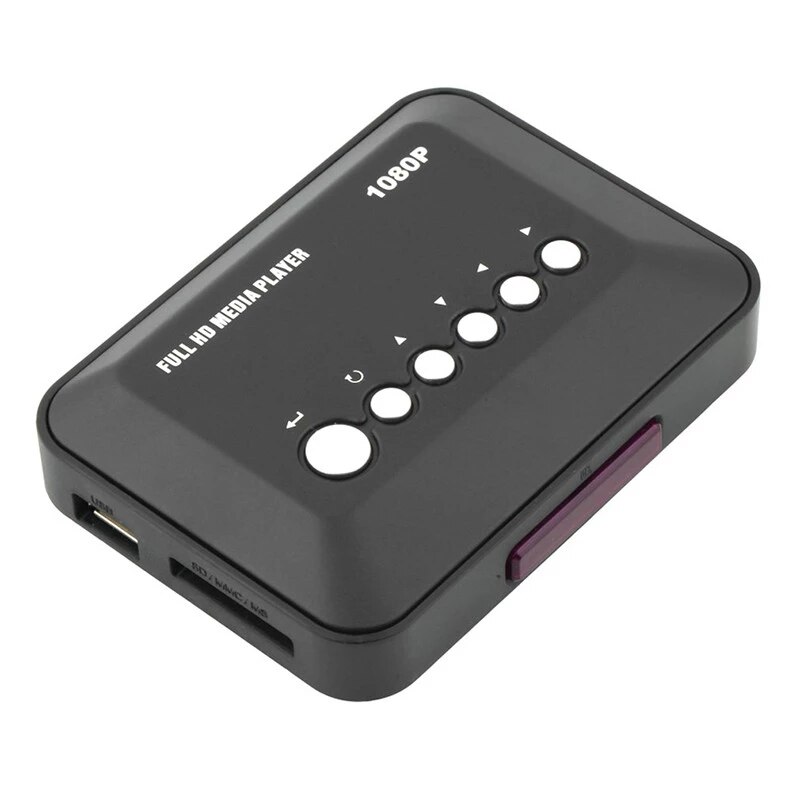 1080P HD SD/MMC TV video SD MMC RMVB MP3 5V 2A Multi TV USB scatola lettore multimediale compatibile HDMI con telecomando IR