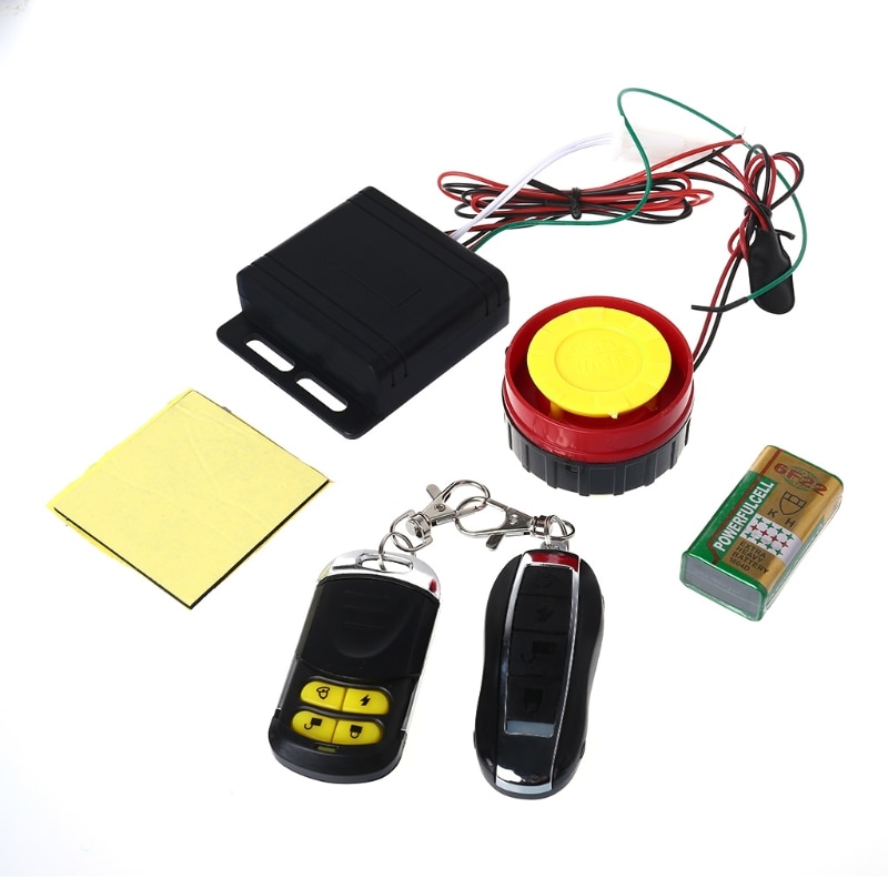 Sistema de alarma Universal para motocicleta, antirrobo, alarma de seguridad, Control remoto, arranque del motor y altavoz para Moto