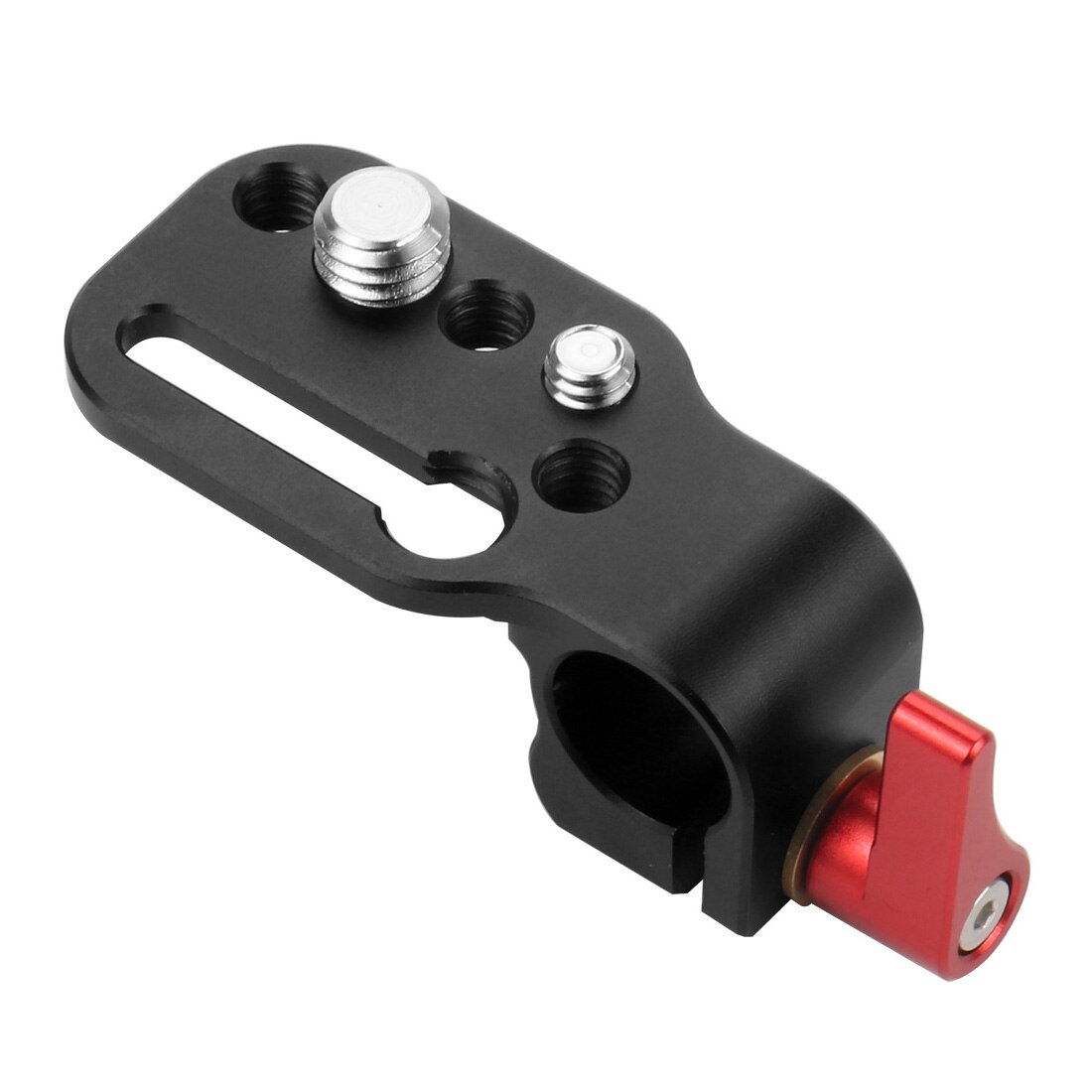 Feichao 15mm Rail Clamp Mount Tube Rod Clamp Mounting Adapter Board w/ 1/4" 3/8" Mount Screw Mount Hole for Monitor DSLR Camera