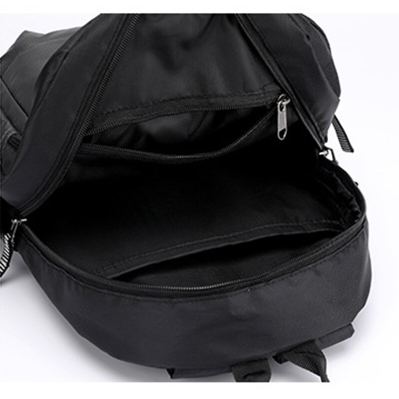 Män kvinnor nylon ryggsäck daypack reflekterande rand resväska manlig kvinnlig skolbok väska ryggsäck ryggsäck