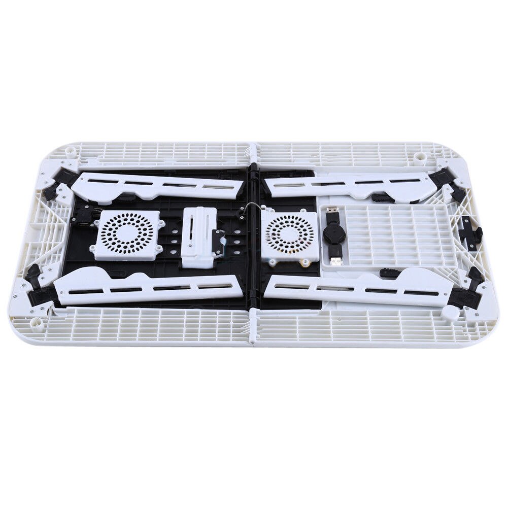 Nocm-laptop skrivbord hopfällbart bord e-table bed usb kylfläktar stå tv-bricka