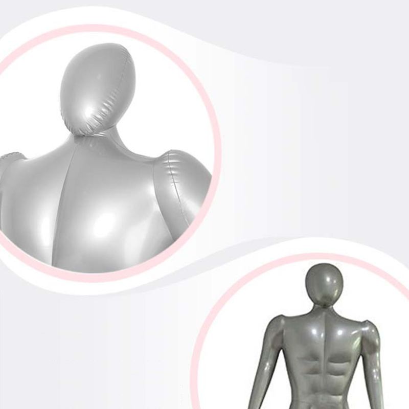 Opblaasbare Mannelijke Full Body Mannequin Vorm Van De Kleding Dummy Met Opblaasbare Pomp