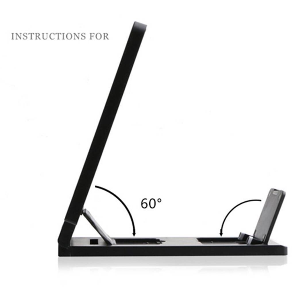 AMPLIFICADOR DE PANTALLA 3D, lupa para teléfono, soporte de vídeo HD, plegable, agrandado,