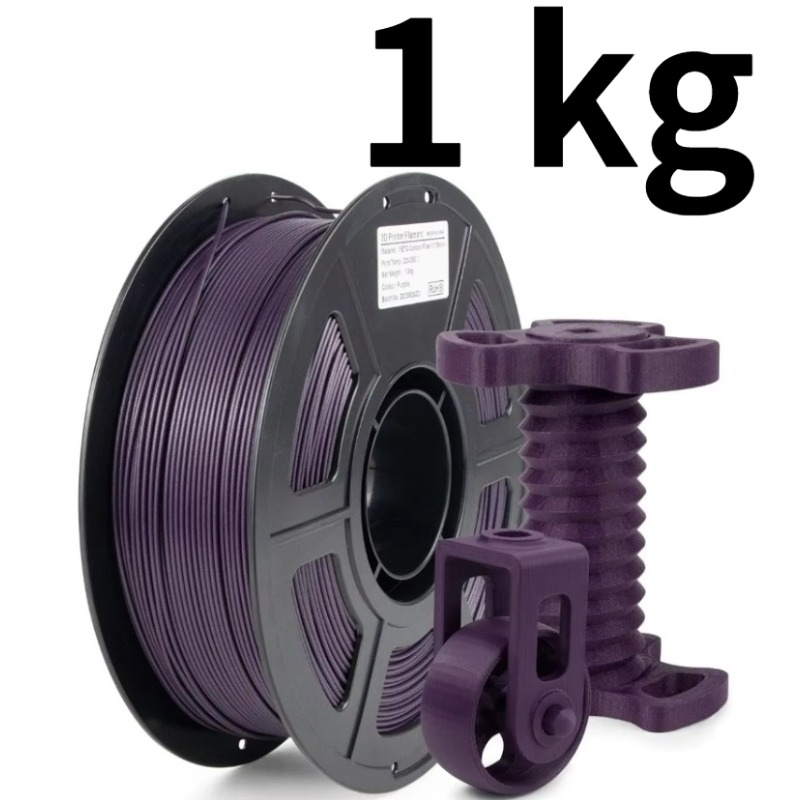 Filament PETG en Fiber de carbone 1.75mm, Filament PETG-CF résistant à l'usure et à la chaleur, excellente adhérence intercalaire PETG 1kg/250g: Rouge