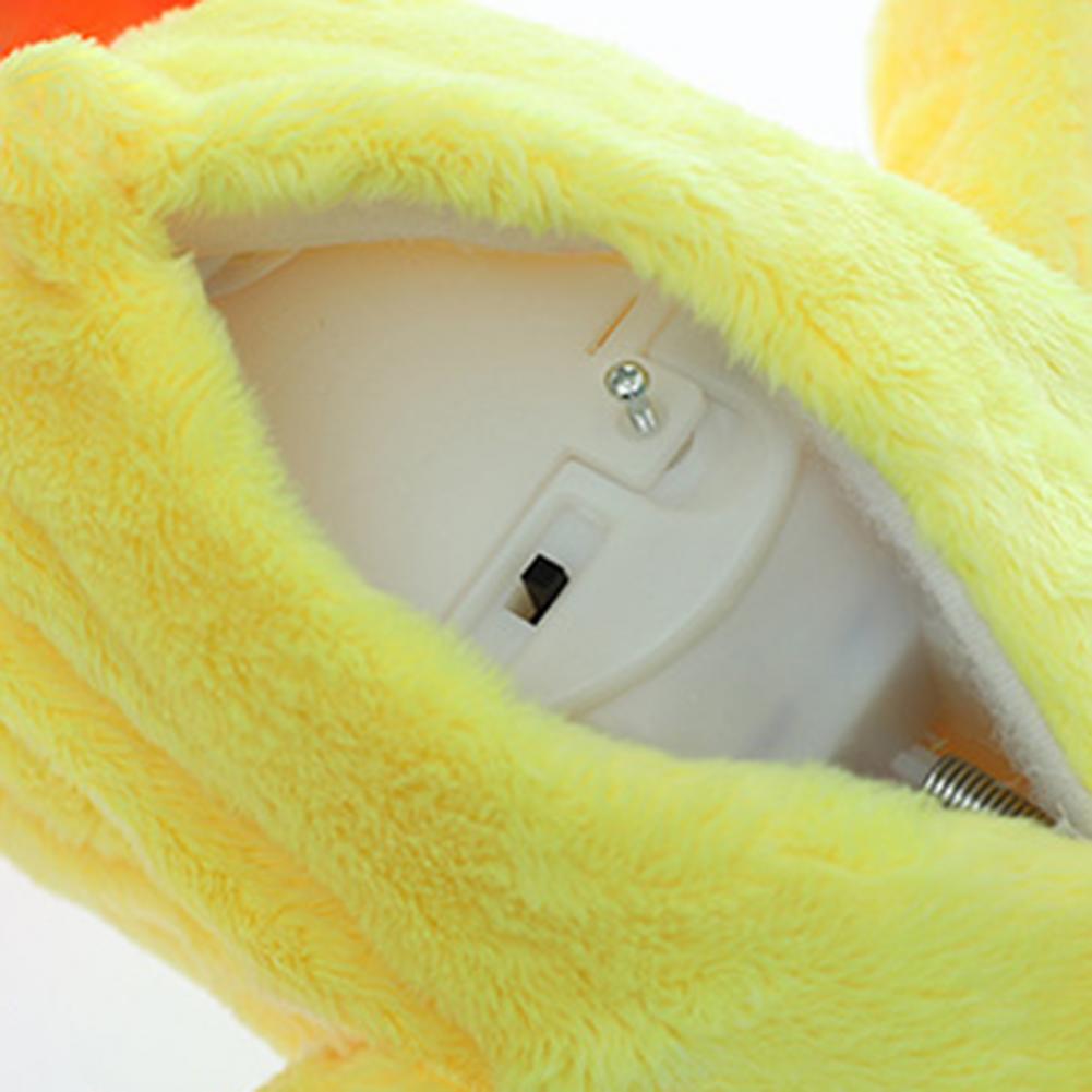 Brinquedo de pelúcia de pato brinquedo musical engraçado pp algodão educacional de pato amarelo brinquedo de pelúcia para relaxamento montessori brinquedos educacionais para presentes de crianças