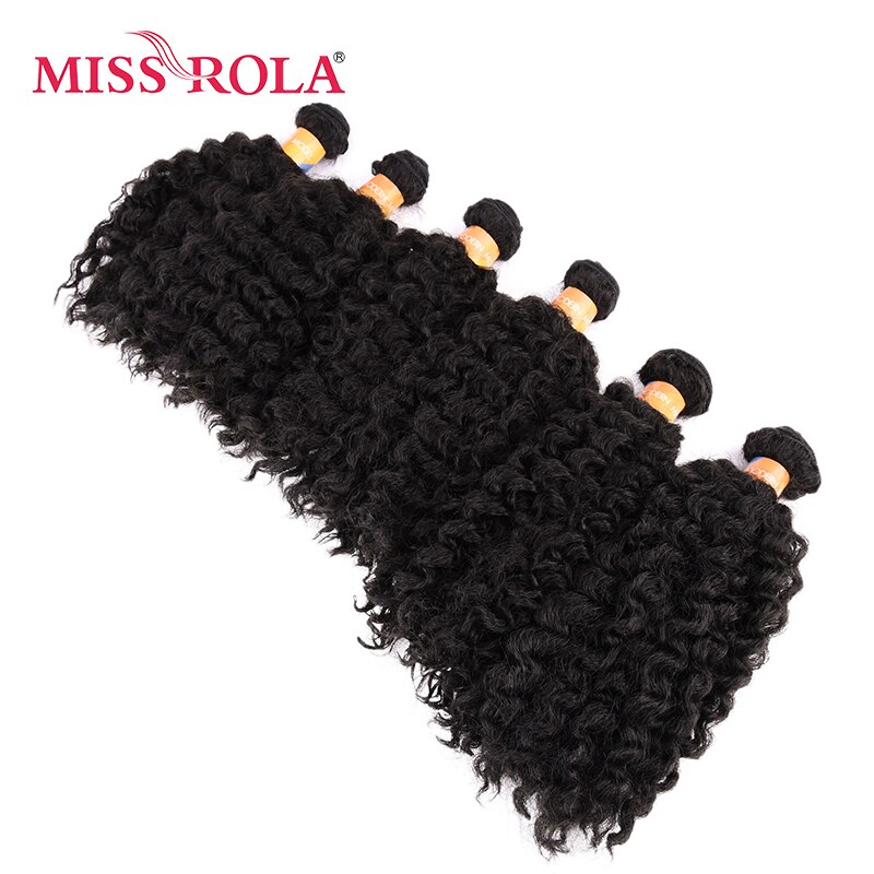 Extensiones de pelo sintético ondulado corto Miss Rola de 8 pulgadas Jazz Wave 6 uds./lote extensiones de pelo Kanekalon ofertas de extensiones de 4 colores para mujer