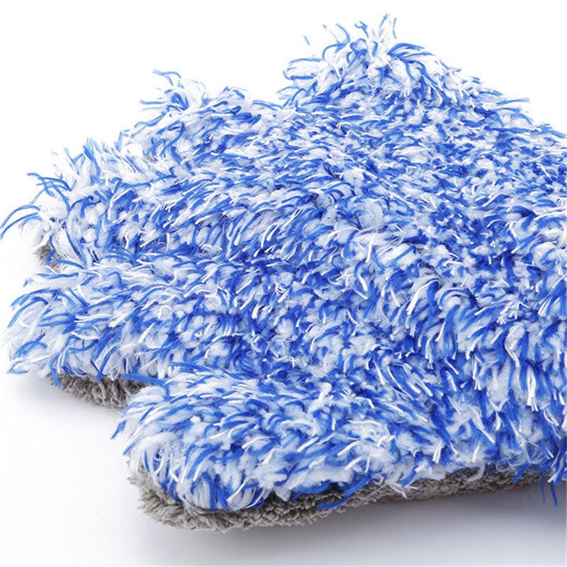 Coral Velvet Knitted Gloves Super Soft Microfiber Car Detailing Dust Removal Gloves Gloves Car Wash Cleaning Gloves