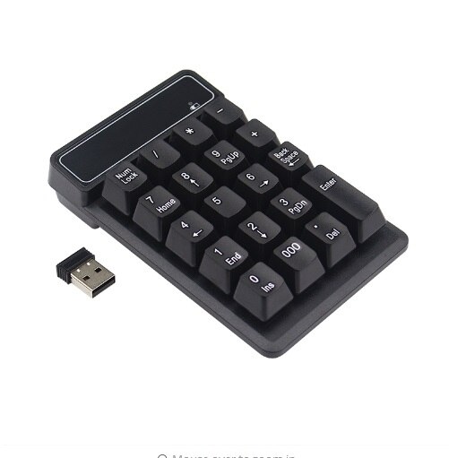 USB Mechanical Wireless numeric keypad Keyboard 19 Keys Mini number keycaps Numpad Keyboard For iMac/MacBook Air/Pro Laptop: Default Title