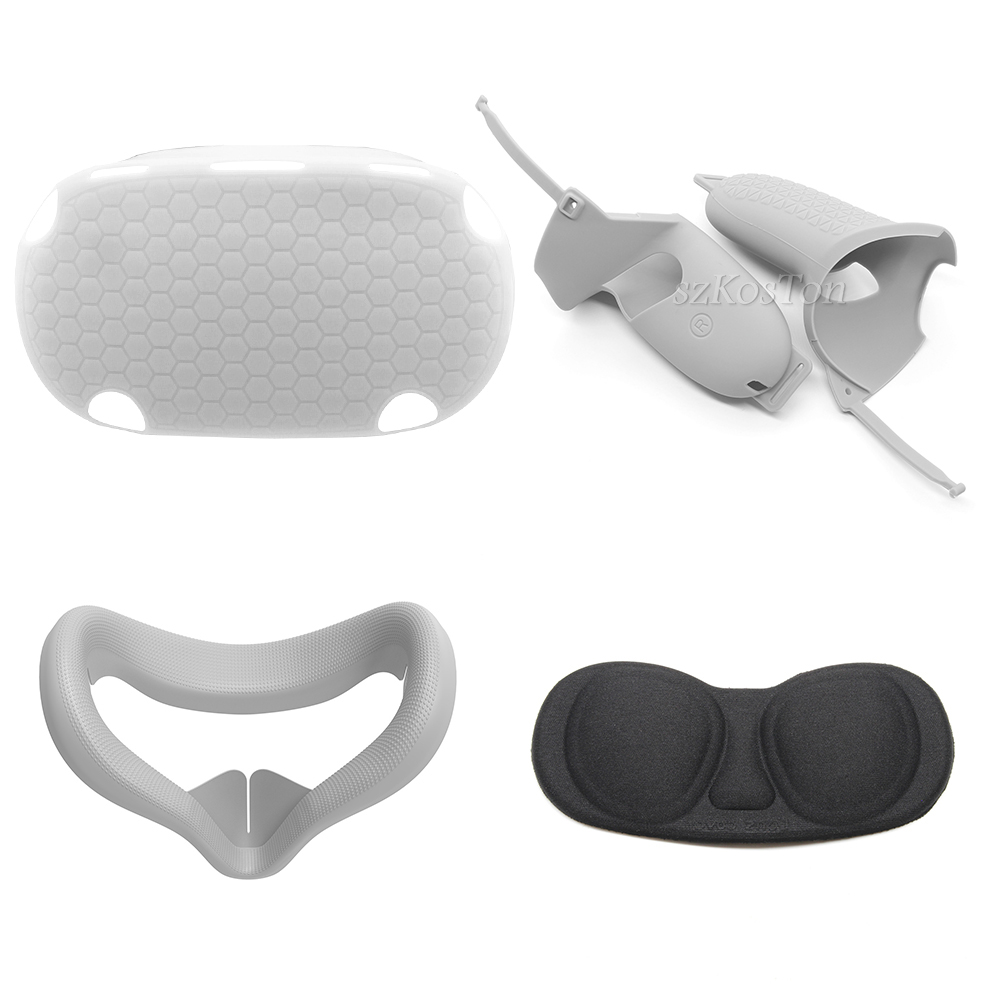 Voor Oculus Quest 2 Accessoires Kits Vr Bril Lens Beschermhoes Vr Headset Case Controller Shell Handvat Case Voor Quest 2: Gray Kits