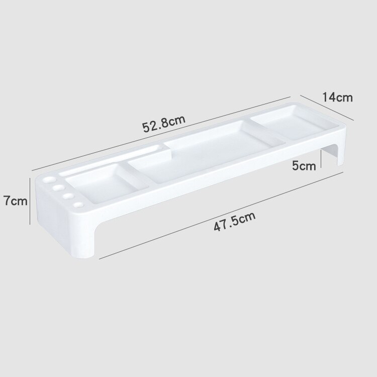 Plastic Office Table Organizer Desk Keyboard Rack Stationery Storage Holder Computer Home Office Desktop Pvc Storage Shlelf
