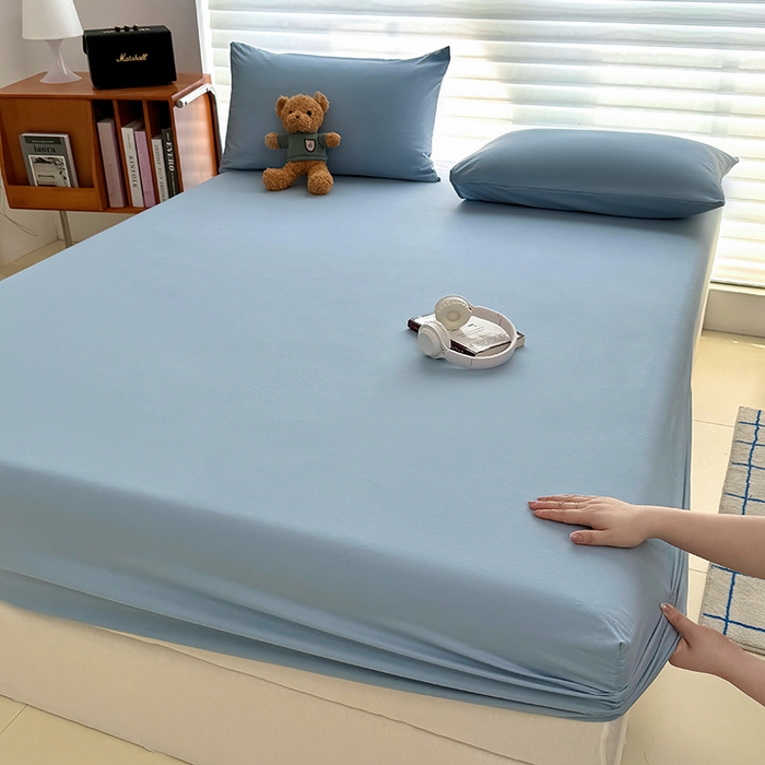 90/120/150/180cm dra-på-lakan med elastiska band, halkfria, justerbara madrassöverdrag för enkelsäng, king size-säng: 220 x 240cm / Svart