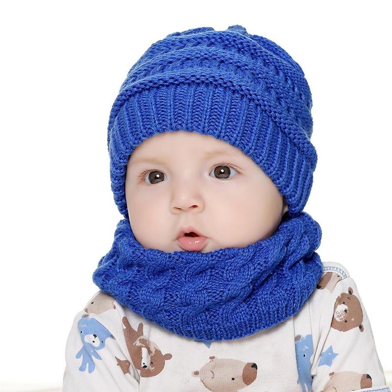 Baby Newborn Scarf For Boys Girls Baby Cotton Knitted Snood Scarves Warm Thick Wool Men Lady Fur Winter Scarves Neck Unisex A3Z9