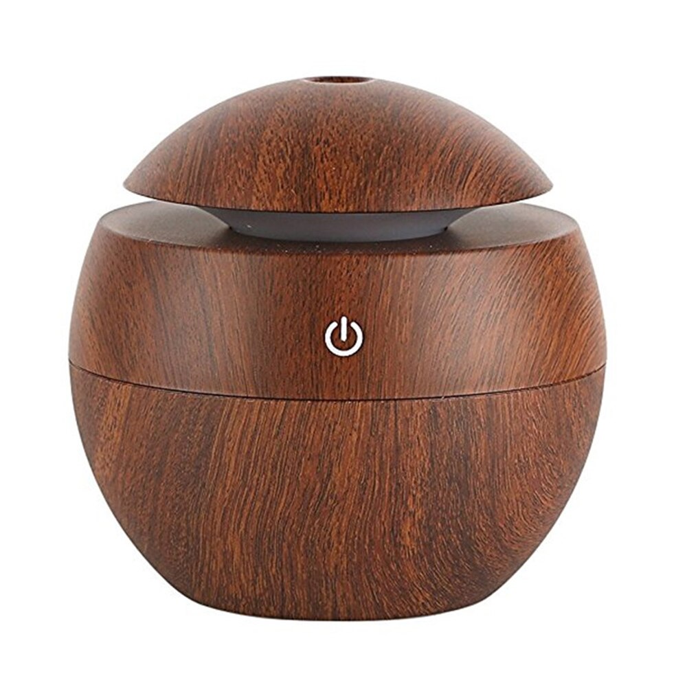 Wood Grain USB Air Humidifier Aroma Diffuser LED Night Light Electric Essential Oil Diffuser aromatherapy For Home Office: 02