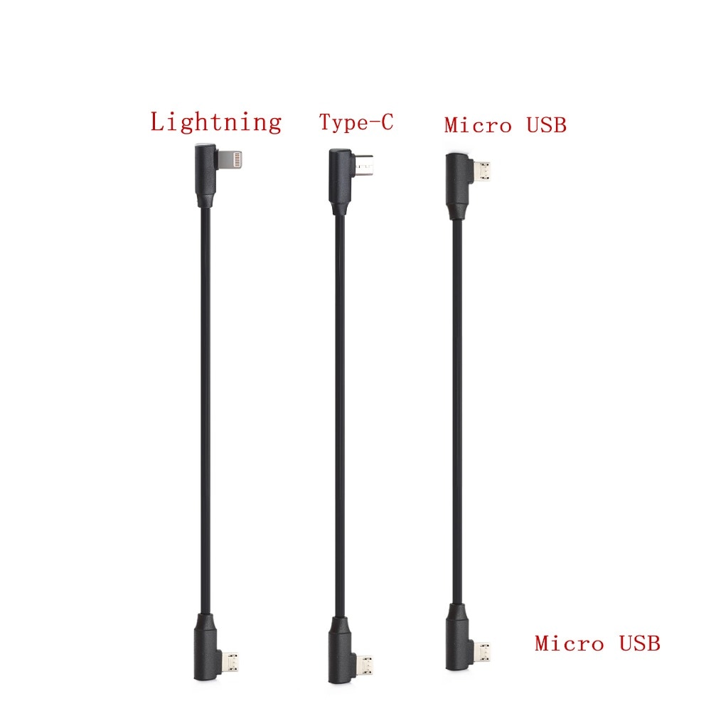 Opladen Kabel voor Zhiyun Glad Q2 4 Feiyu Vimble 2 voor iPhone Andriod Micro USB naar Micro USB TYPE C voor Lightning Kabel