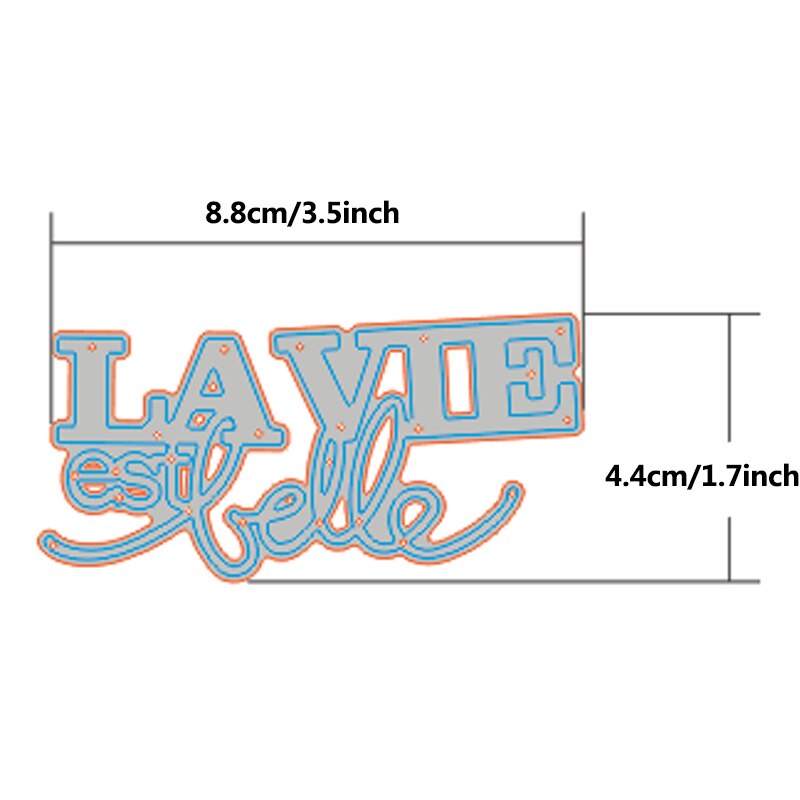 Dolce vita metalen snijmallen franse woordmallen la vie est belle letteralfabet knutselmallen scrapbooking voor doe-het-zelf kaartbenodigdheden: Alfabet sterft