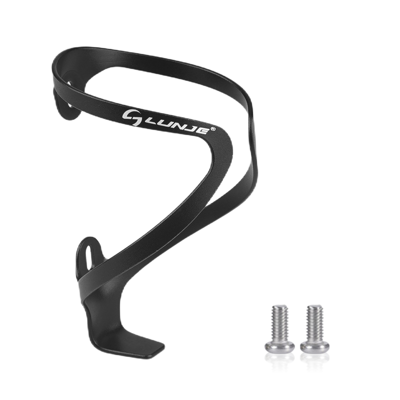 Cykel vattenflaskhållare mtb ultralätt aluminiumlegering för mountainbike racercykel cykling flaskhållare cykeltillbehör: Ljusgrå
