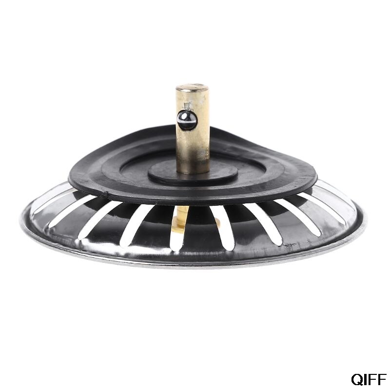 Kitchen Waste Stainless Steel Sink Strainer Plug Drain Filter Stopper Basket Drainer August 5