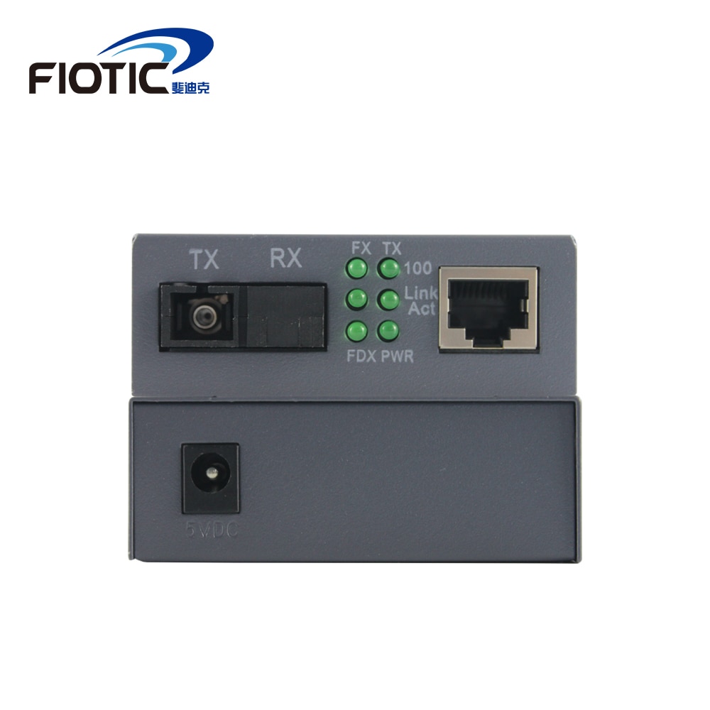 Convertidor de red de Fibra óptica FTTH Fibra, convertidor del transceptor, modo único, Fibra óptica, HTB-3100, 10/100M, 1 par