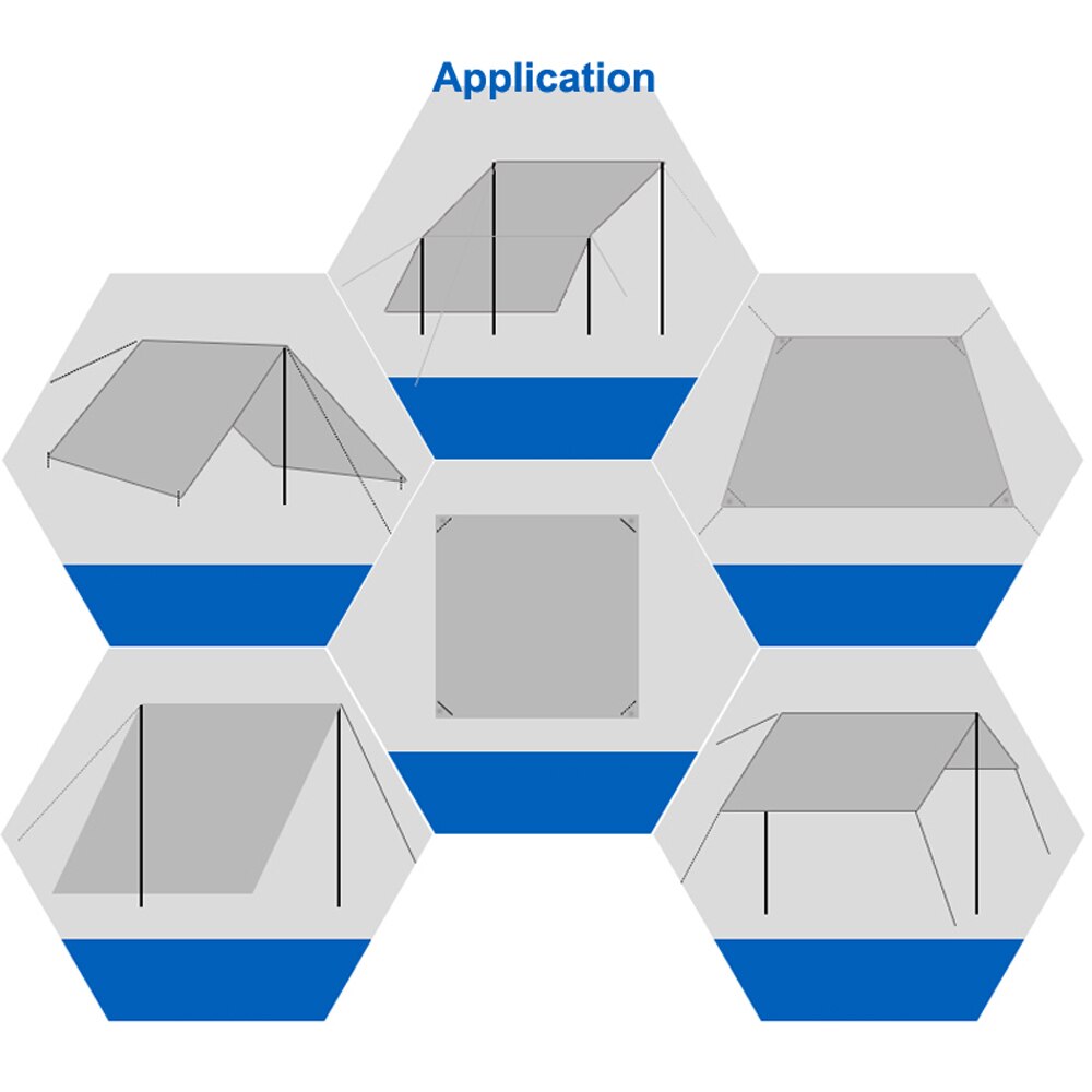 Multifunctional Camping Mat 420D Oxford Cloth Picnic Mat Awning Sun Shelter Beach Outdoor Garden Canopy Sunshade Tent Shade