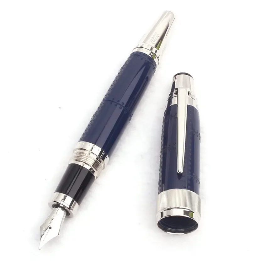 Antoine Fountain Pen Large Tip Office Writing Dark Blue Ballpoint Rollerball Pen: black / black