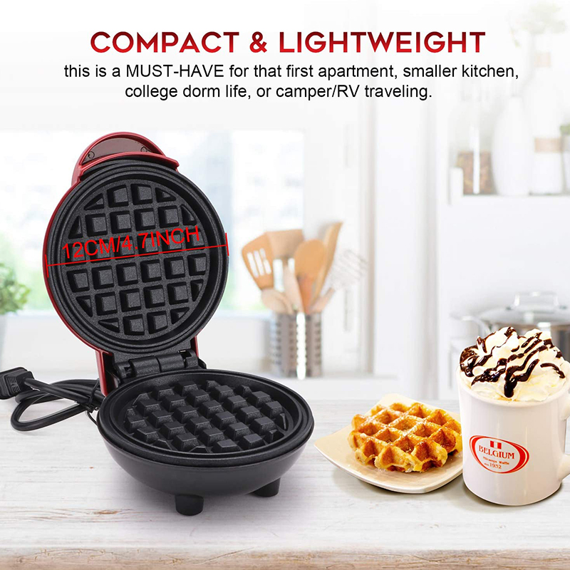 Mini electric Waffles Maker Cake Pan Kitchen Baking Dish No-Stick Baking Pan Egg Cake Oven Pan Eggette Machine Mini Waffle Pot