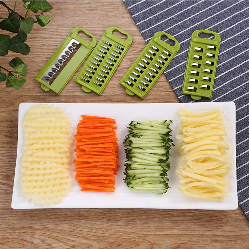 Cortador de verduras multifunción, utensilios de cocina, cortador de mandolina, rallador para accesorios para verduras, herramientas de patata y zanahoria