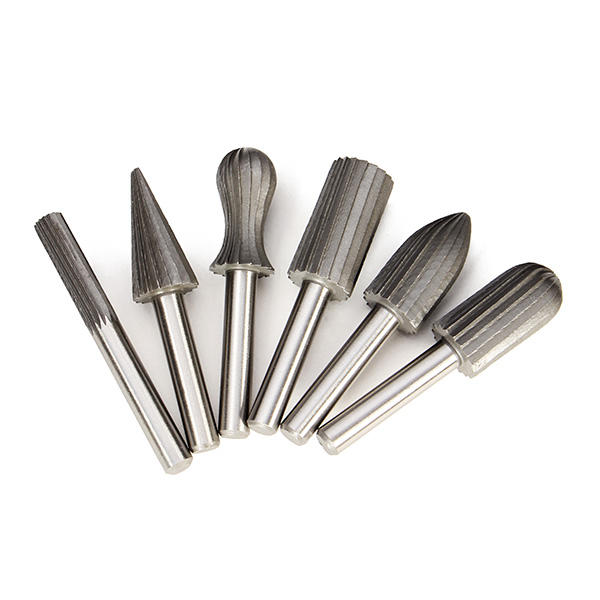 Rotary File Cutter Drillpro 6pcs 6mm Shank Tungsten Steel Rotary File... – Grandado